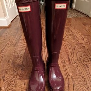 Hunter Original Tall Glossy Rainboots